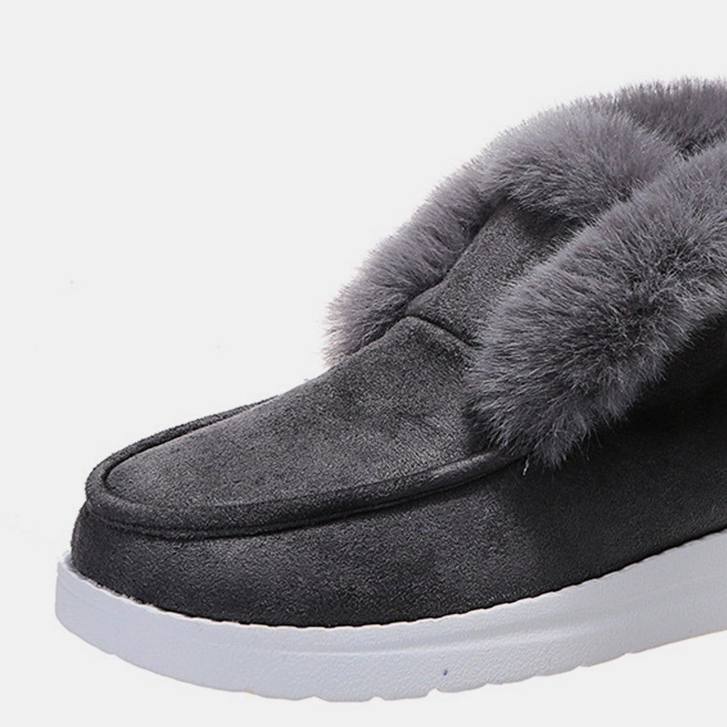 Furry Suede Snow Boots - Clothes For Her Online Store