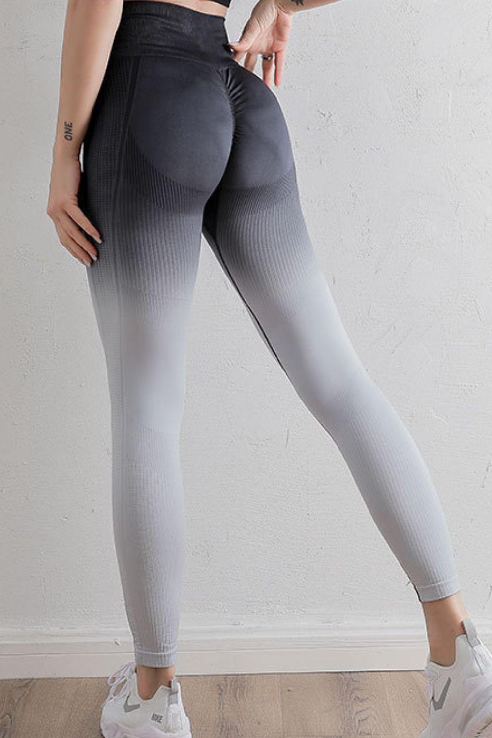 Gradient High Waist Sports Leggings - Clothes For Her Online Store