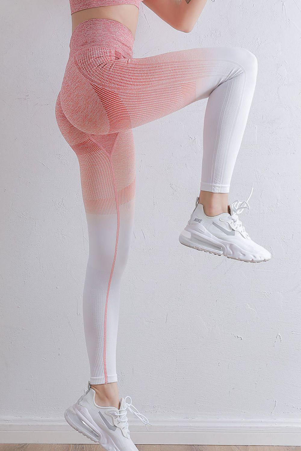 Gradient High Waist Sports Leggings - Clothes For Her Online Store