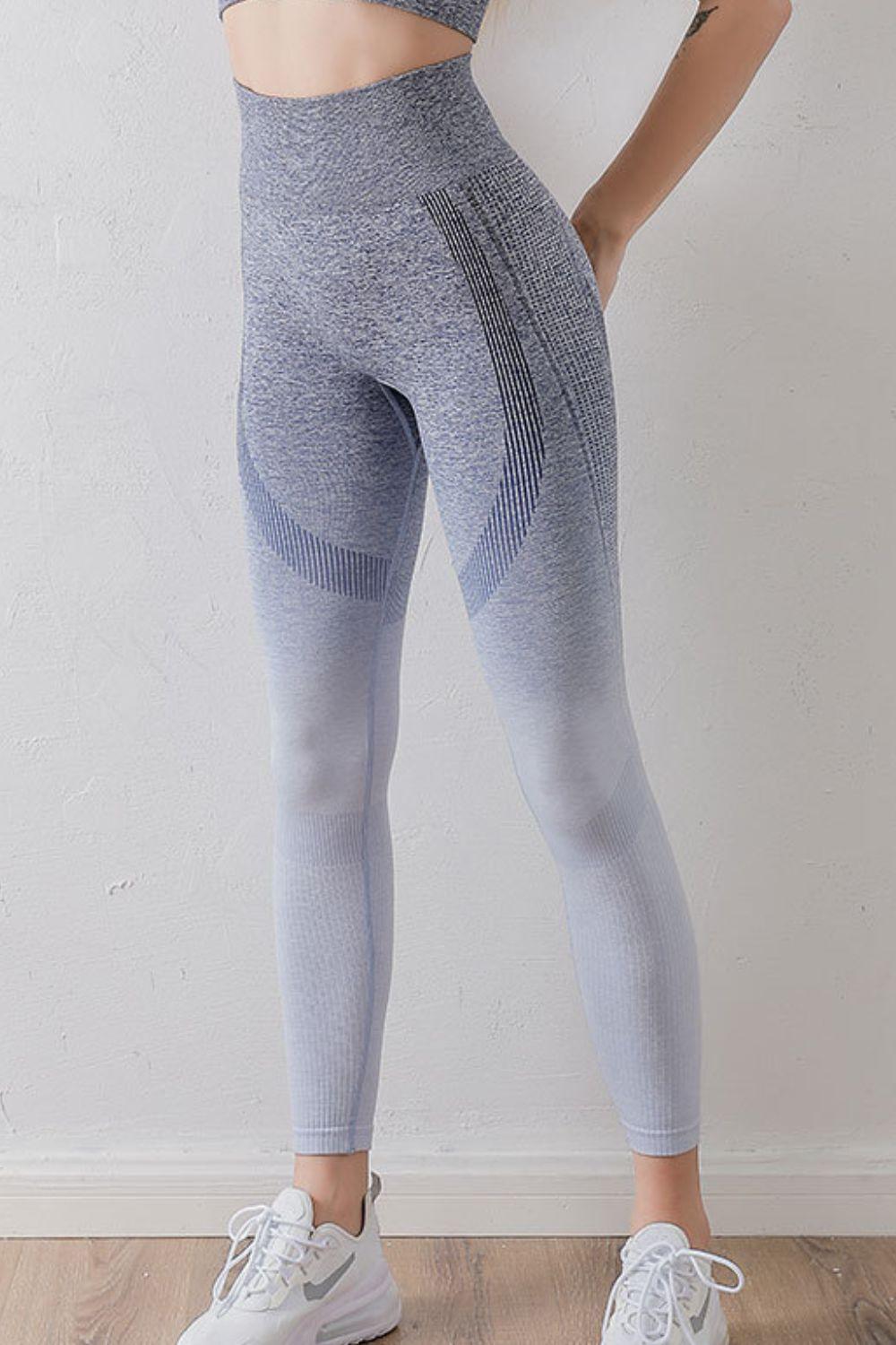Gradient High Waist Sports Leggings - Clothes For Her Online Store