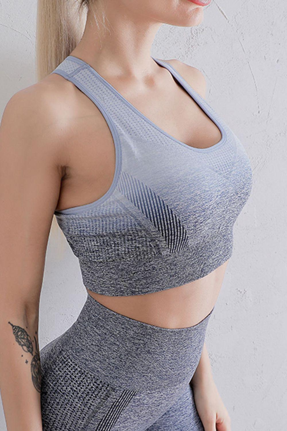 Gradient Sports Bra and Leggings Set - Clothes For Her Online Store