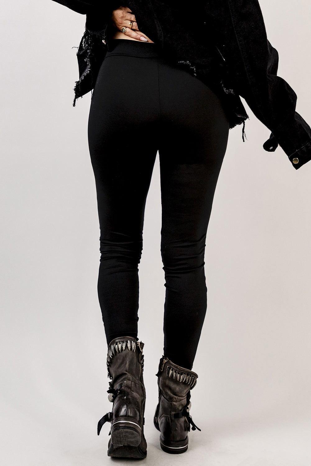 Grommet Lace Up Leggings - Clothes For Her Online Store