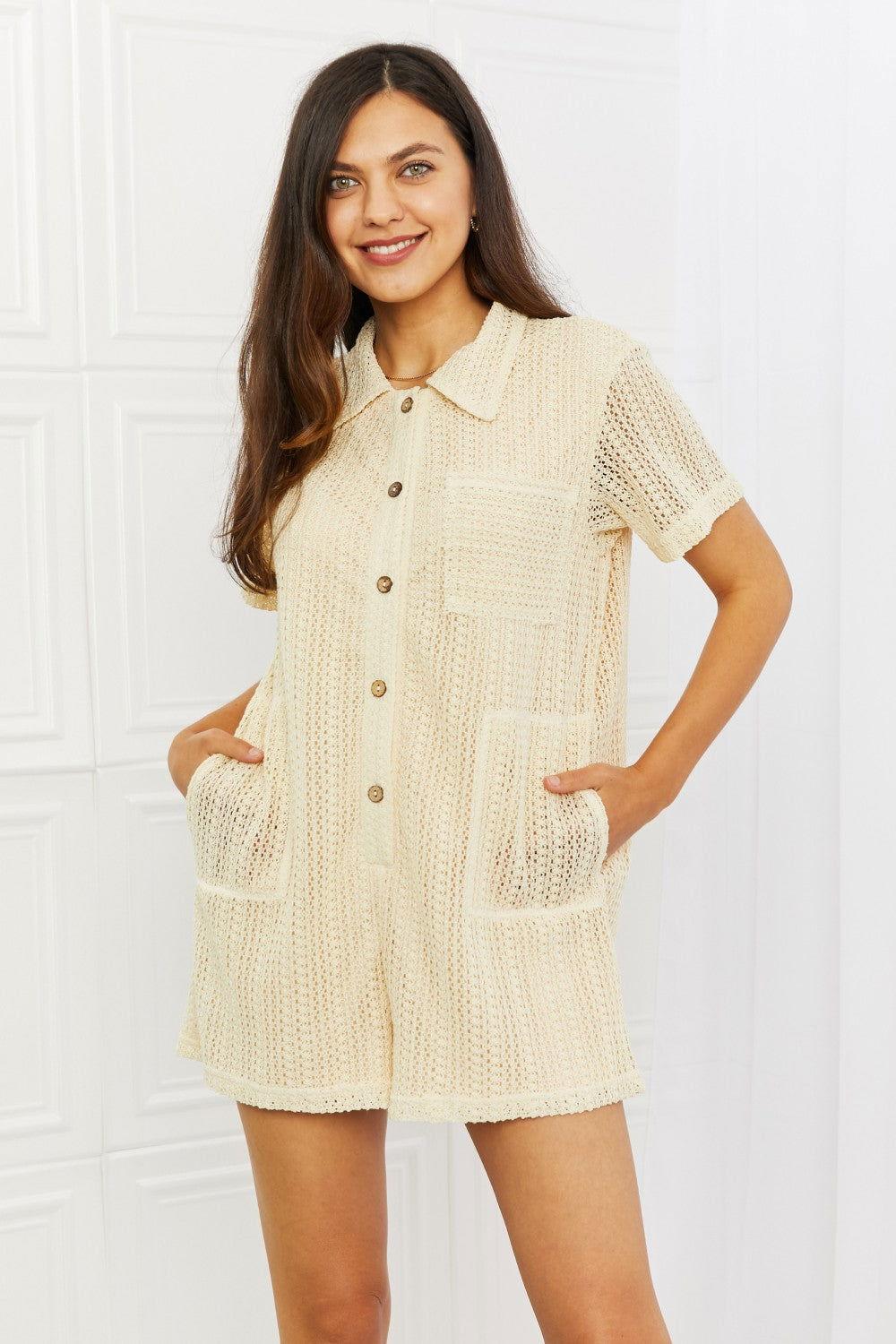 HEYSON Ready For The Day Crochet Romper - Clothes For Her Online Store