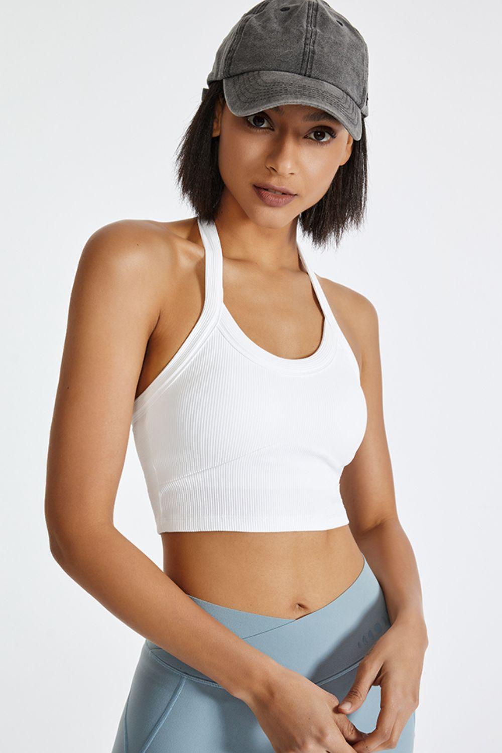 Halter Neck Active Cami - Clothes For Her Online Store