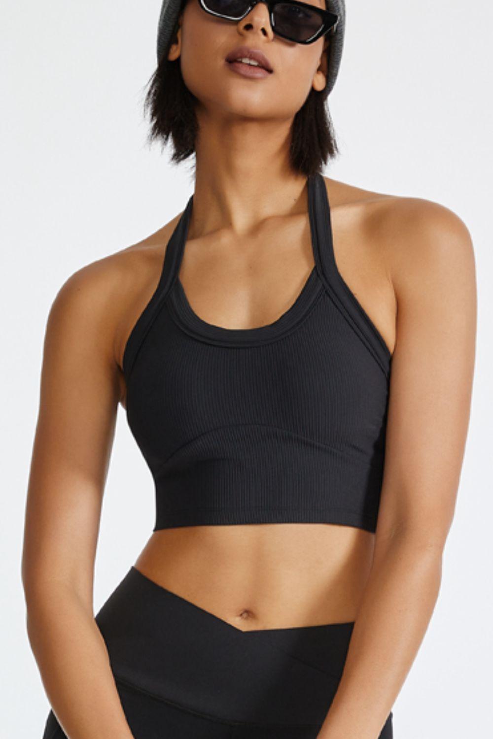 Halter Neck Active Cami - Clothes For Her Online Store