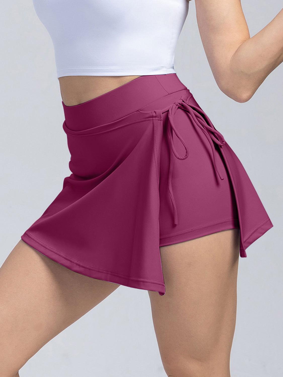 High Waist Active Skort with Pockets - Clothes For Her Online Store