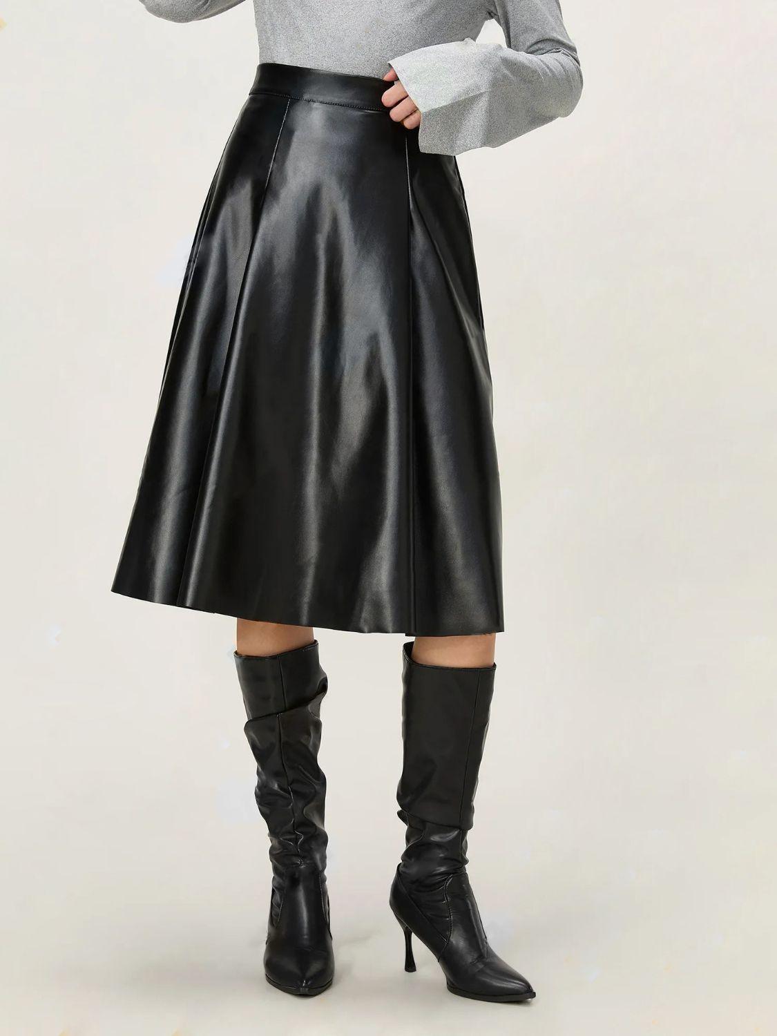 High Waist Skirt with Zipper - Clothes For Her Online Store