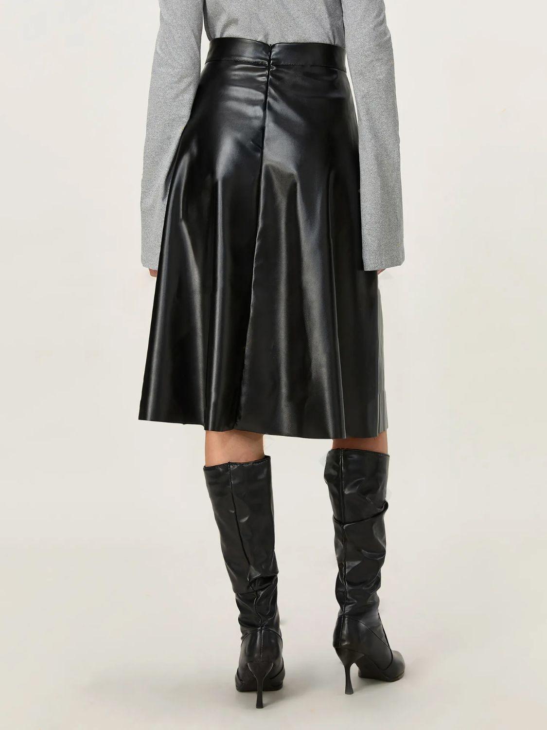 High Waist Skirt with Zipper - Clothes For Her Online Store