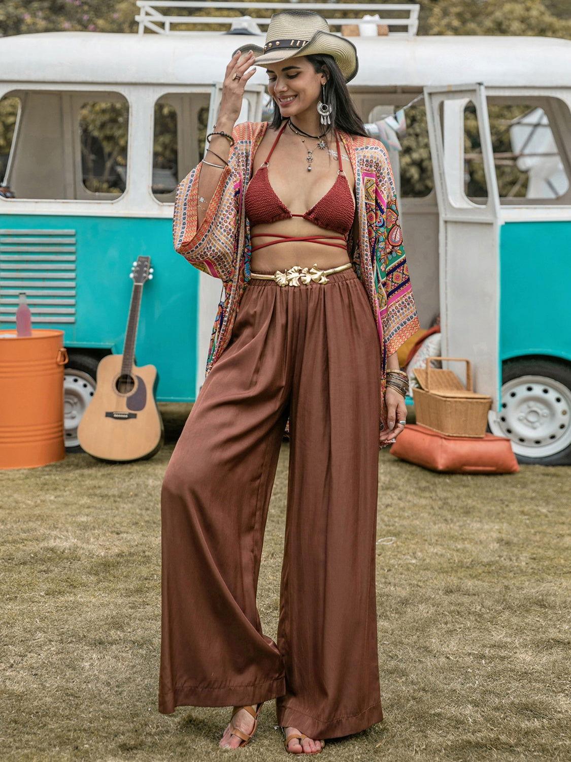 High Waist Wide Leg Pants - Clothes For Her Online Store