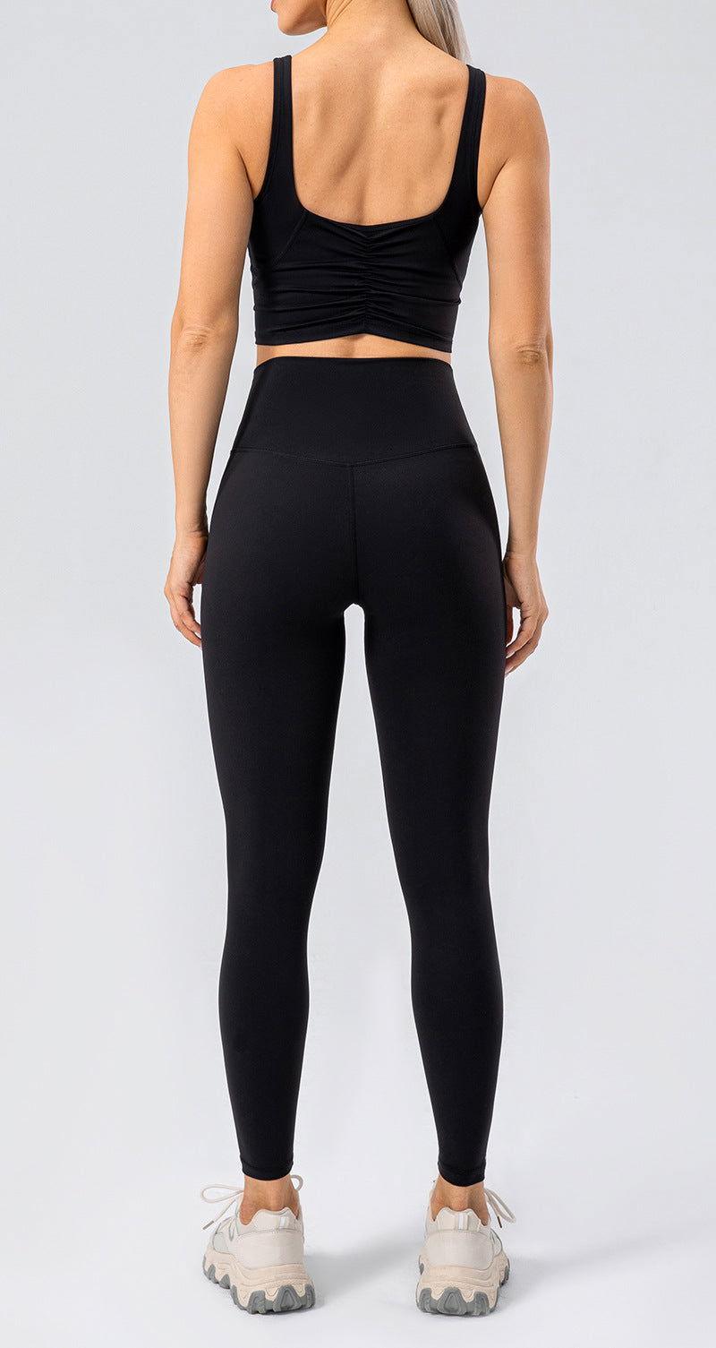High Waist Wide Waistband Active Leggings - Clothes For Her Online Store