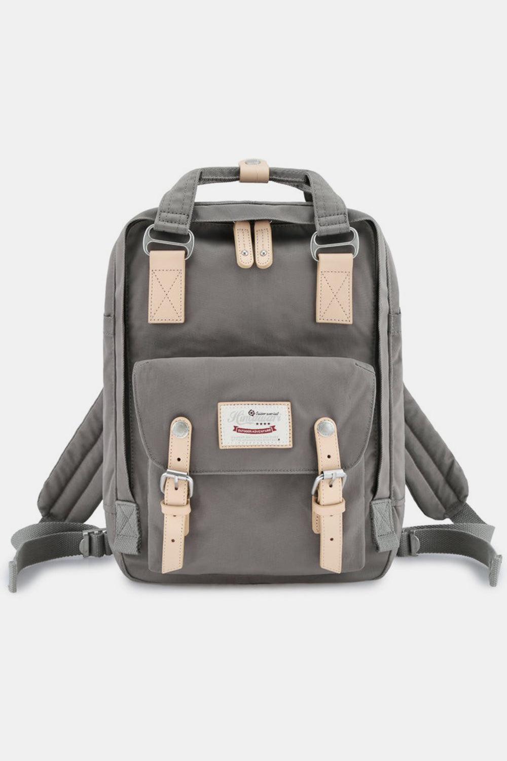 Himawari Contrast Waterproof Nylon Backpack Bag - Clothes For Her Online Store