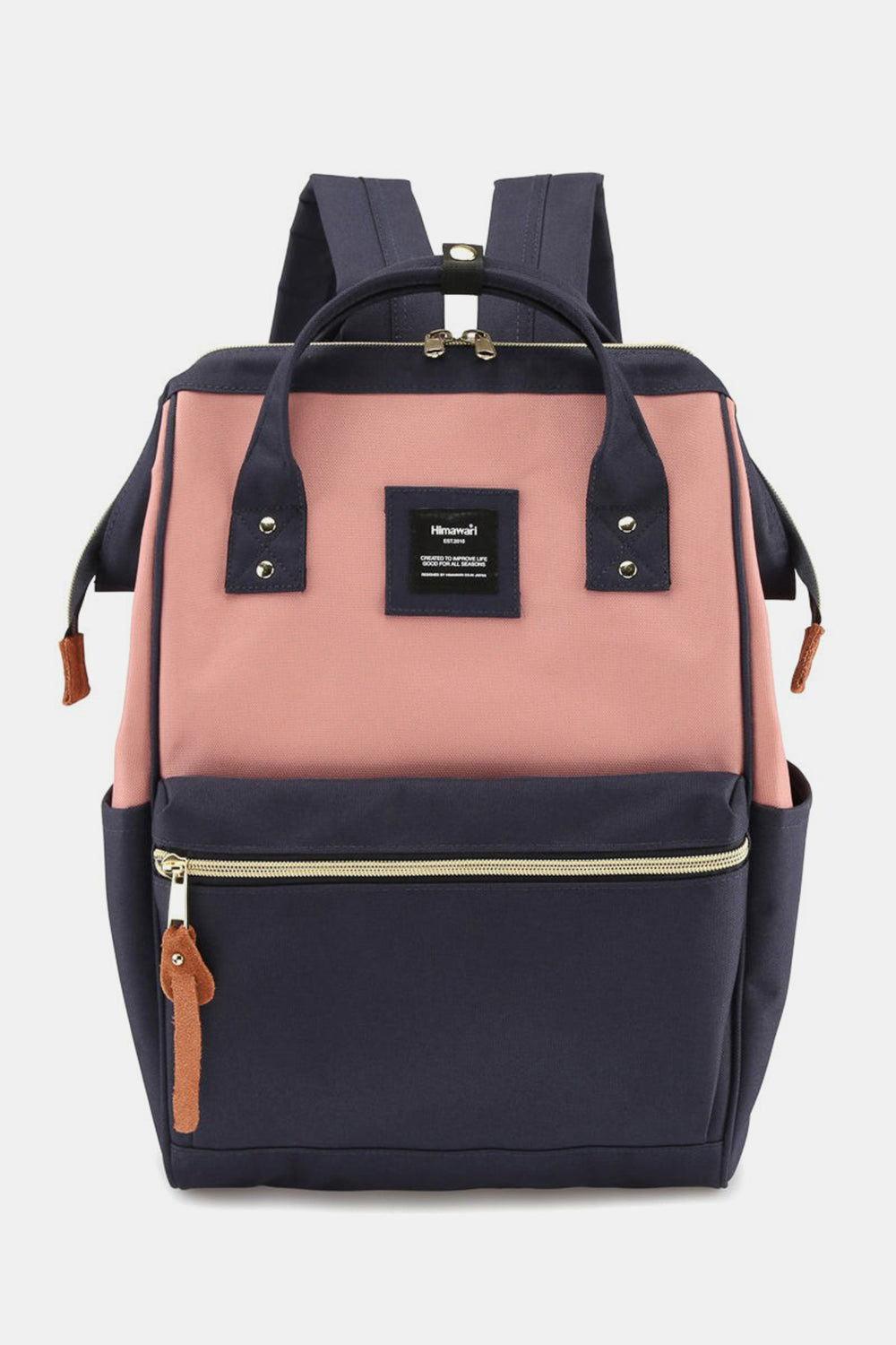Himawari Waterproof Canvas Backpack Bag with Side Pockets - Clothes For Her Online Store
