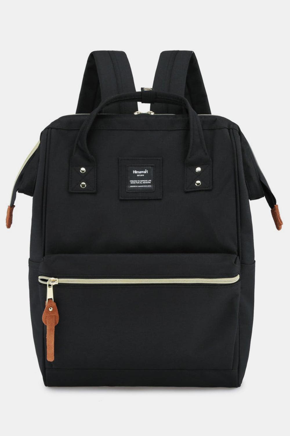 Himawari Waterproof Canvas Backpack Bag with Side Pockets - Clothes For Her Online Store
