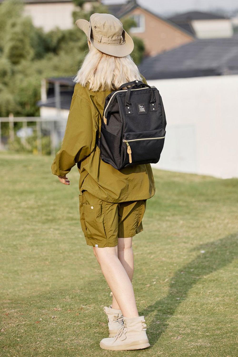 Himawari Waterproof Canvas Backpack Bag with Side Pockets - Clothes For Her Online Store