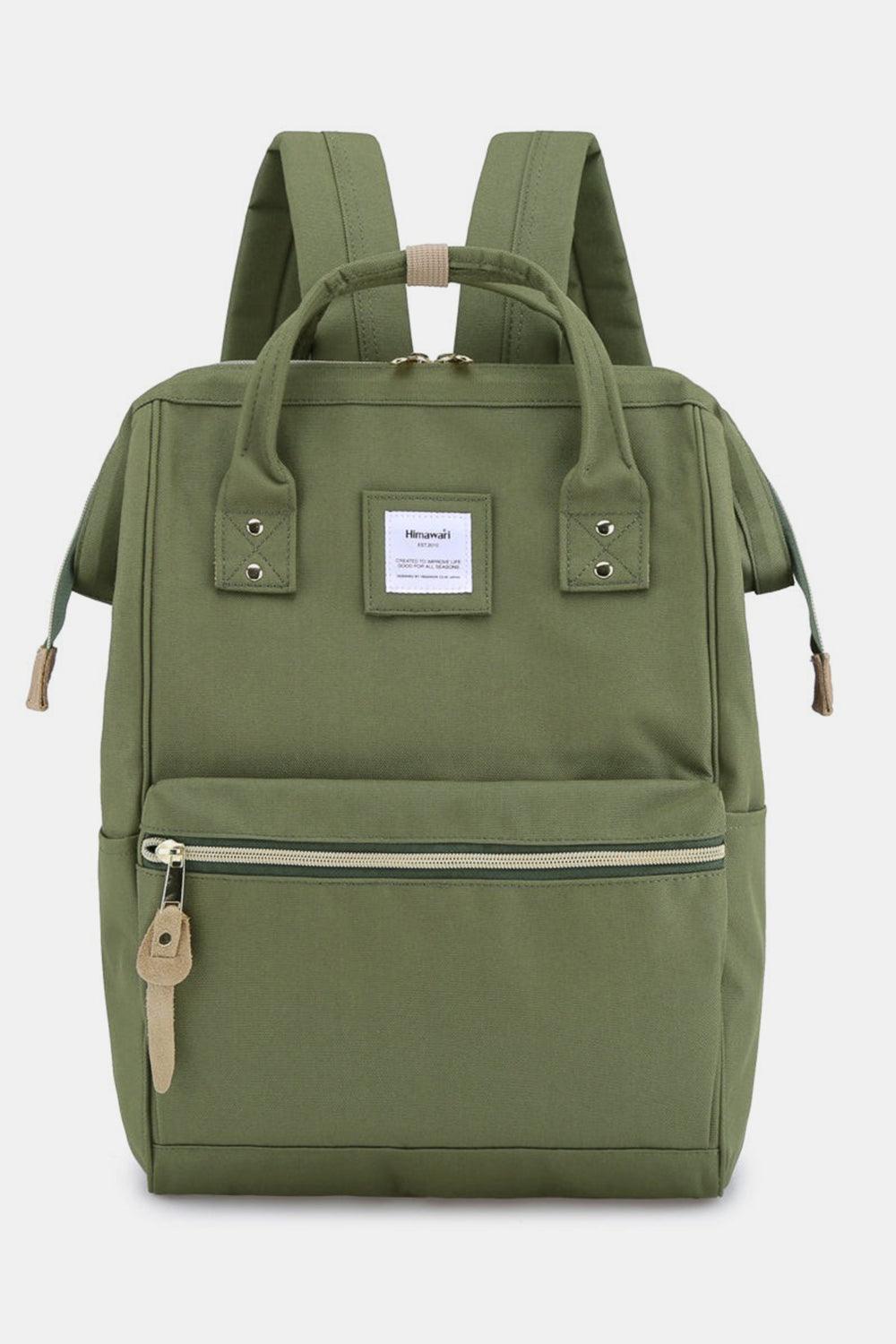 Himawari Waterproof Canvas Backpack Bag with Side Pockets - Clothes For Her Online Store