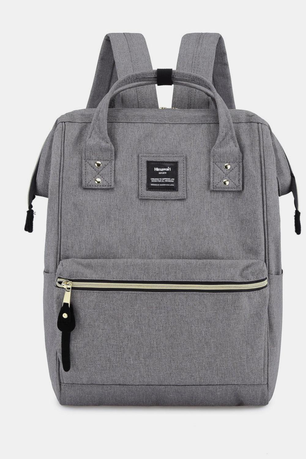 Himawari Waterproof Canvas Backpack Bag with Side Pockets - Clothes For Her Online Store