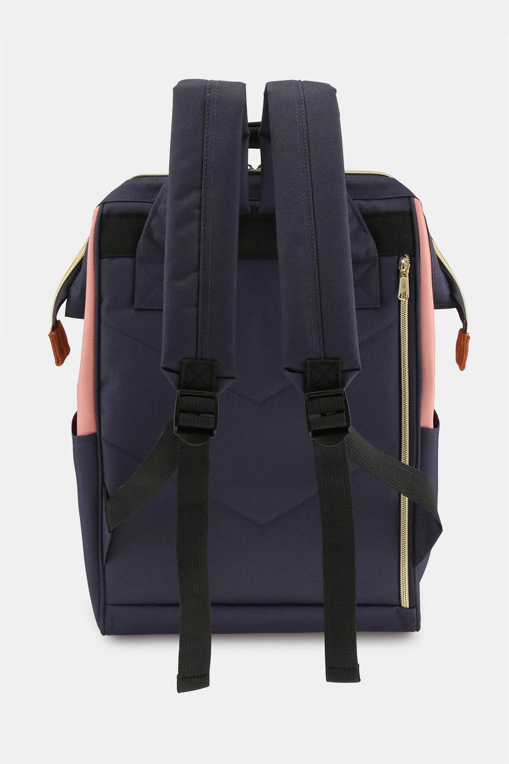 Himawari Waterproof Canvas Backpack Bag with Side Pockets - Clothes For Her Online Store