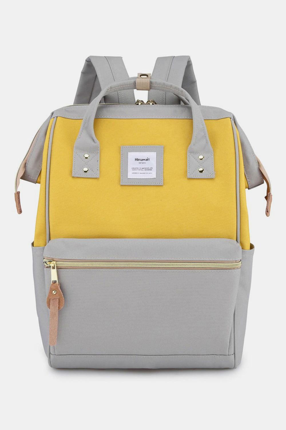 Himawari Waterproof Canvas Backpack Bag with Side Pockets - Clothes For Her Online Store