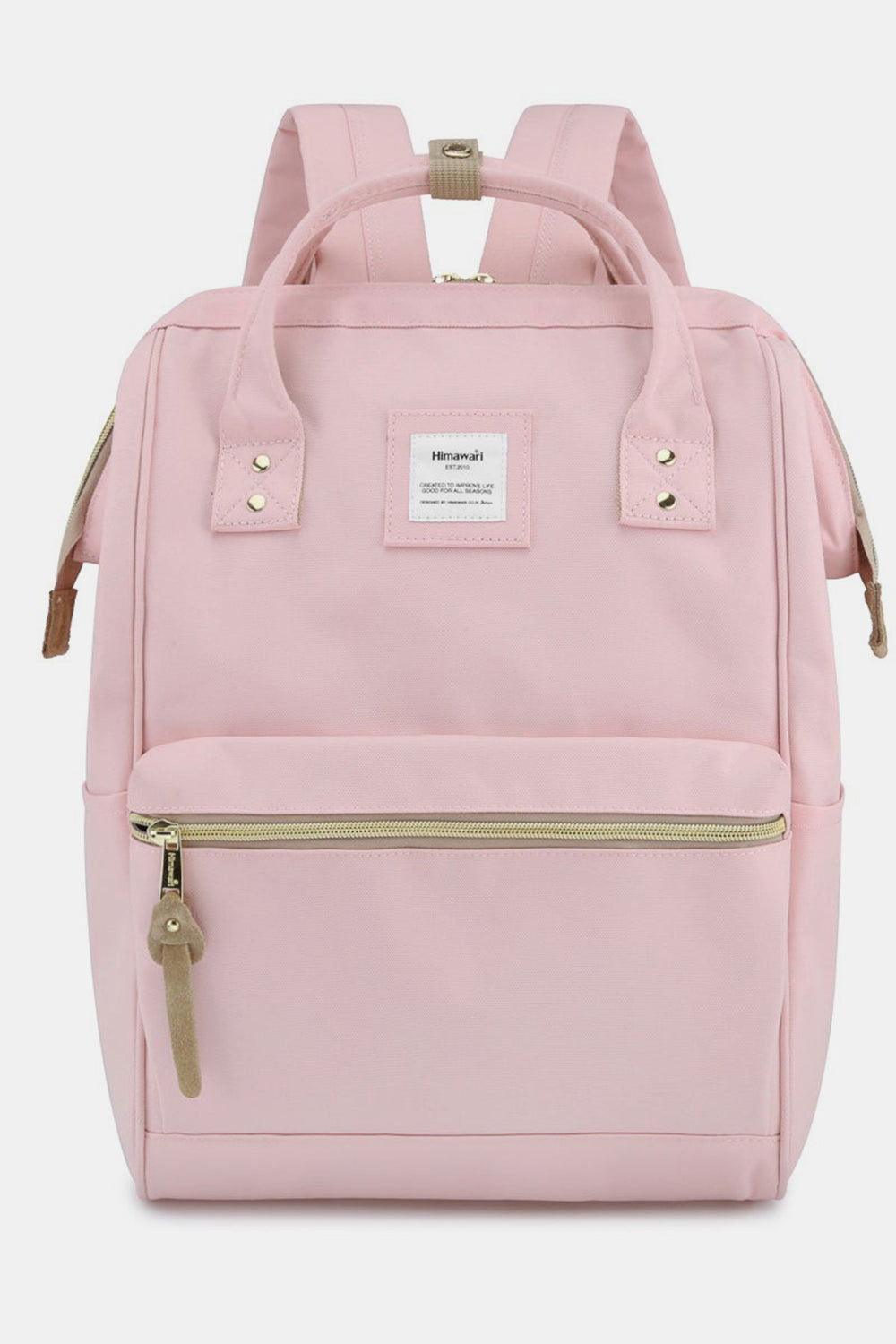 Himawari Waterproof Canvas Backpack Bag with Side Pockets - Clothes For Her Online Store