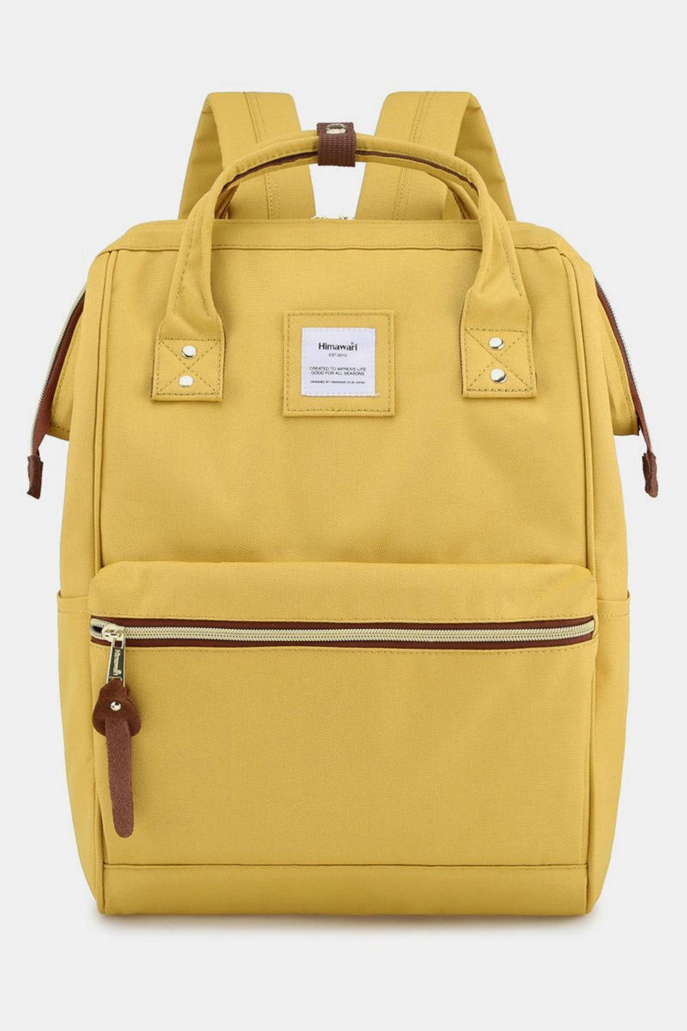 Himawari Waterproof Canvas Backpack Bag with Side Pockets - Clothes For Her Online Store