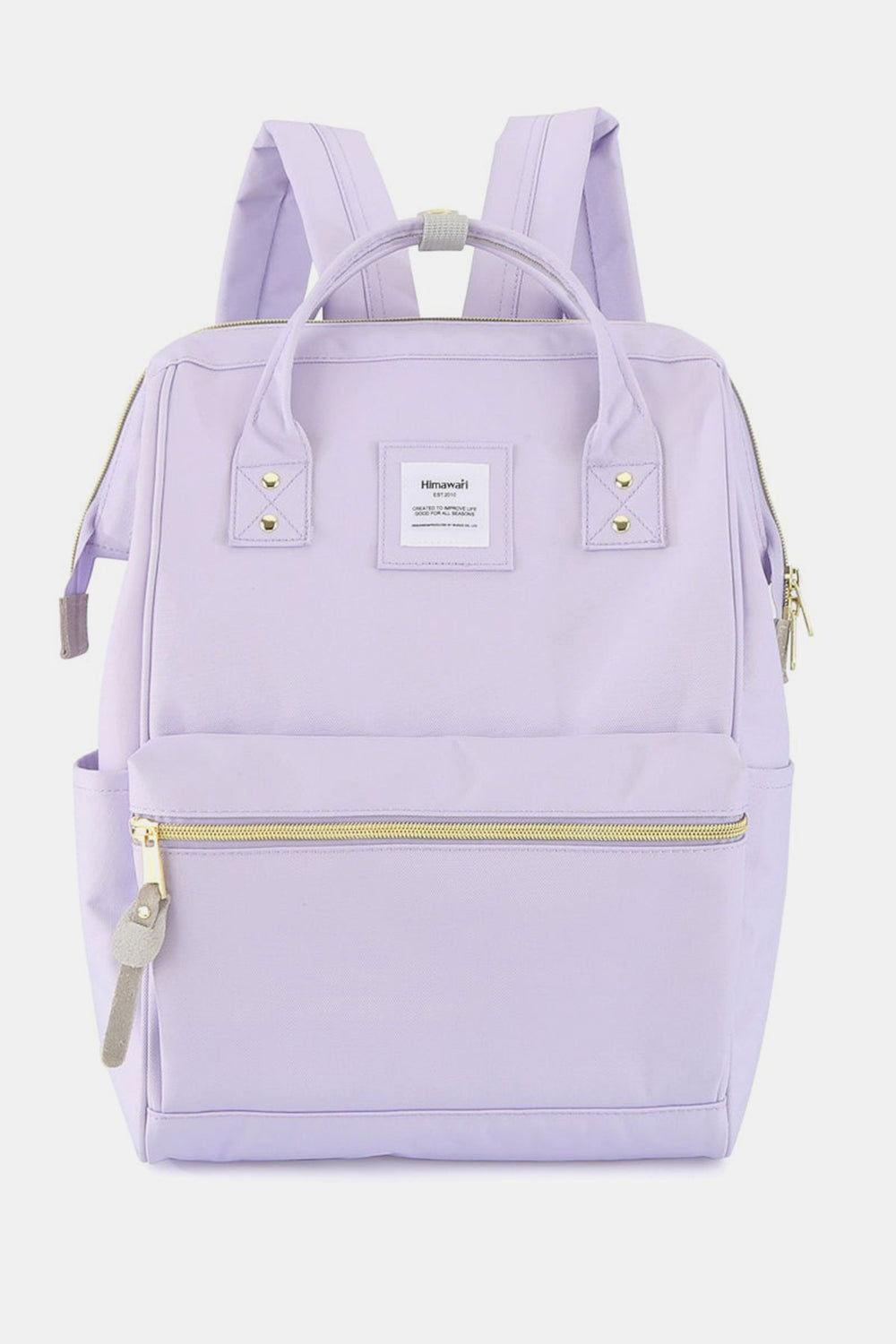Himawari Waterproof Canvas Backpack Bag with Side Pockets - Clothes For Her Online Store