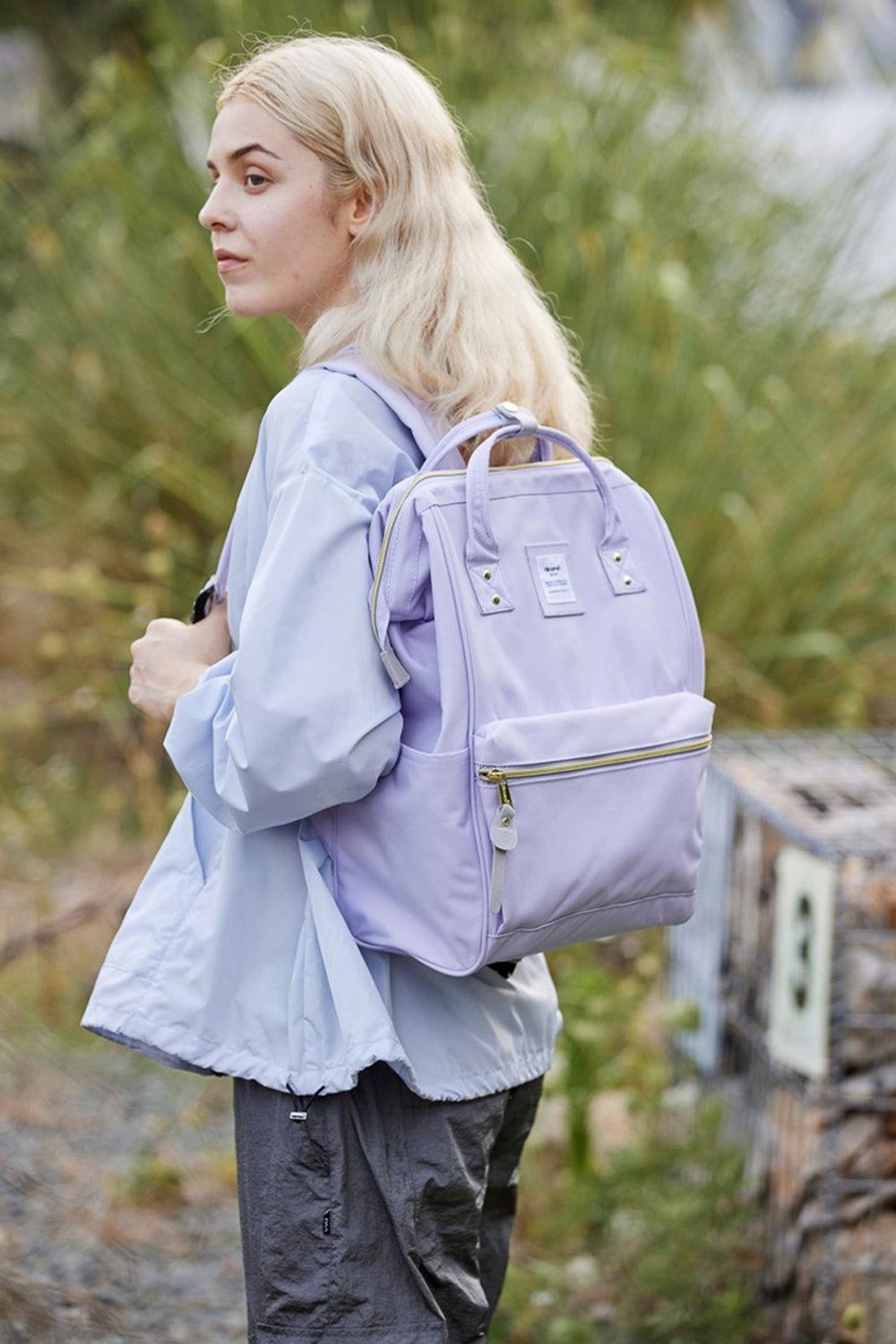 Himawari Waterproof Canvas Backpack Bag with Side Pockets - Clothes For Her Online Store