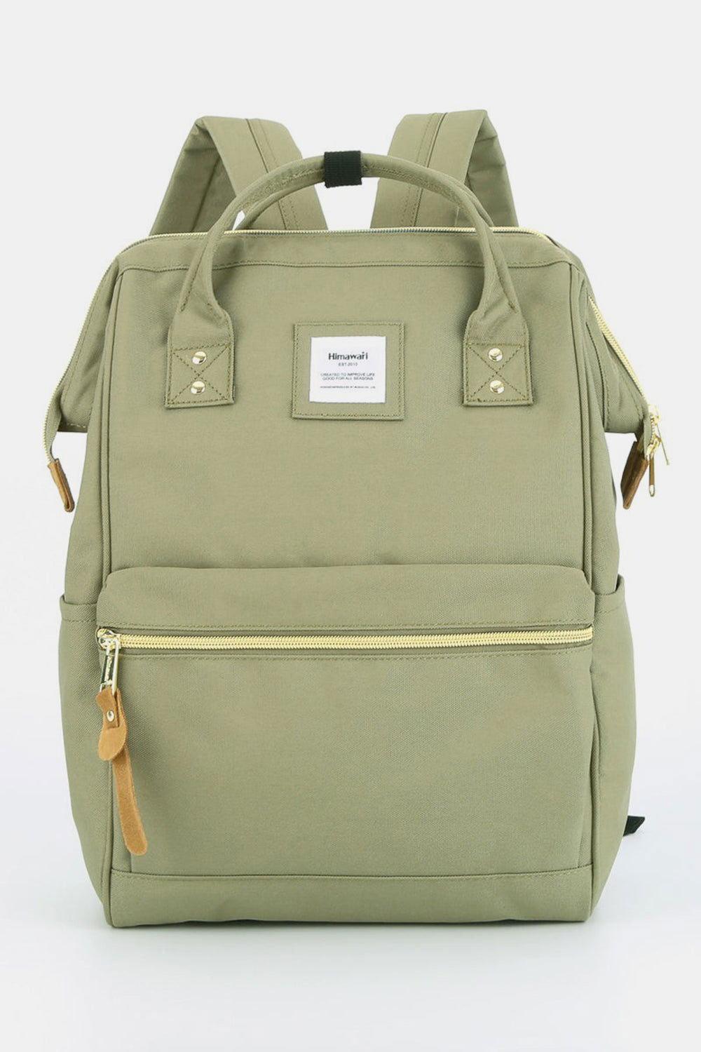 Himawari Waterproof Canvas Backpack Bag with Side Pockets - Clothes For Her Online Store