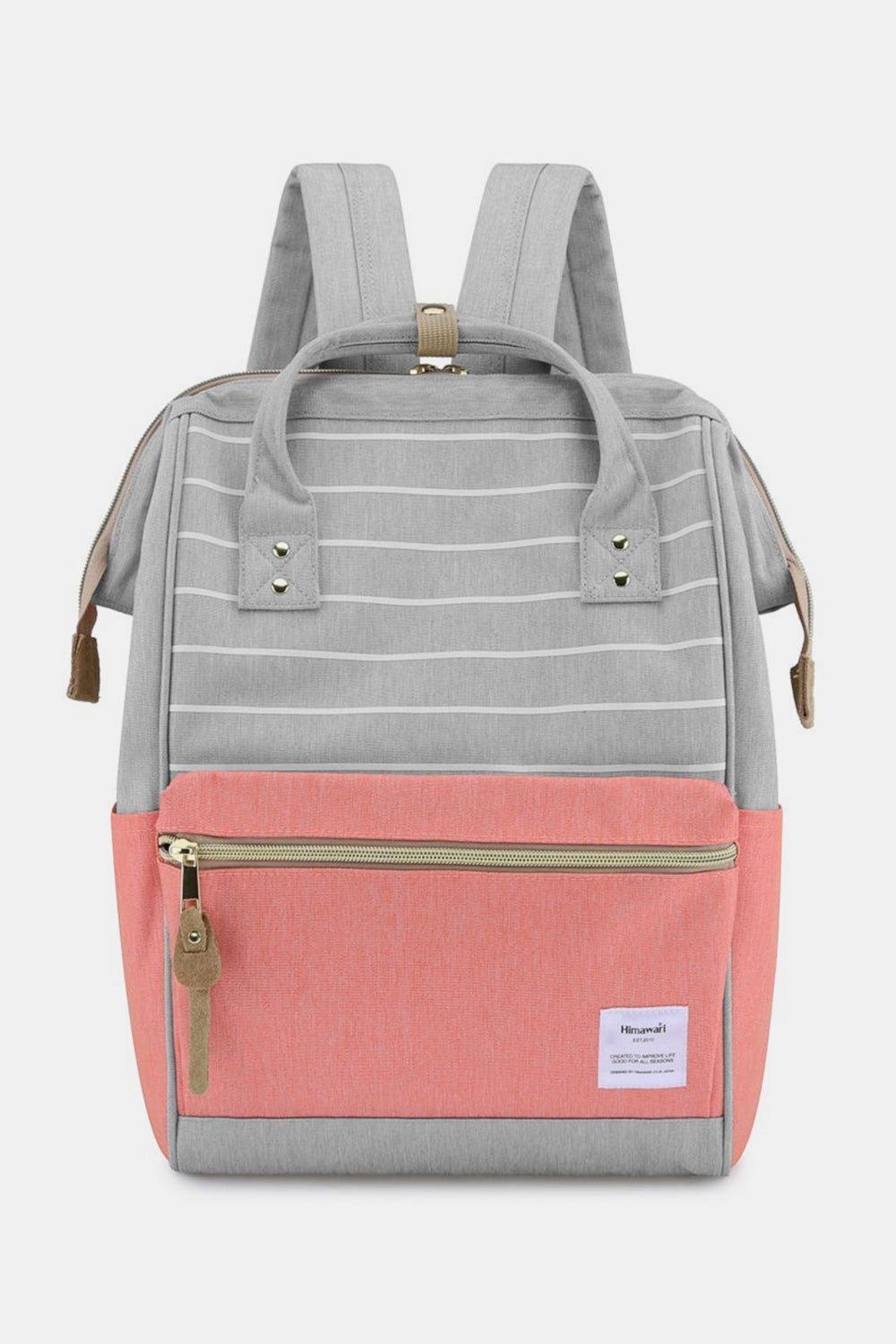 Himawari Waterproof Canvas Backpack Bag with Side Pockets - Clothes For Her Online Store