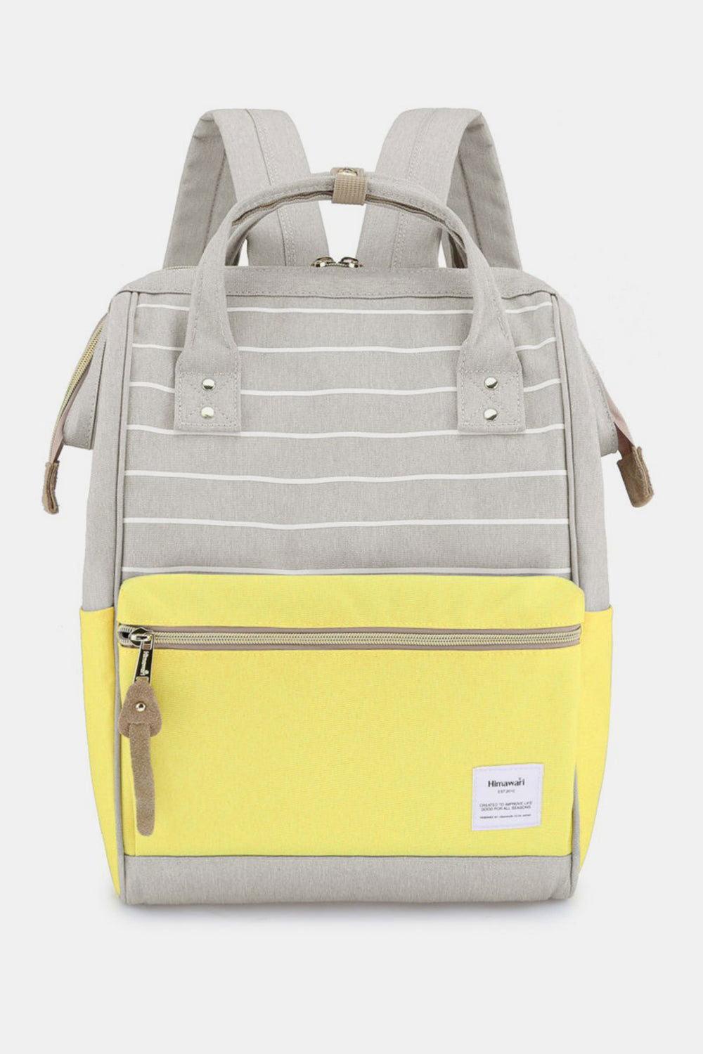 Himawari Waterproof Canvas Backpack Bag with Side Pockets - Clothes For Her Online Store