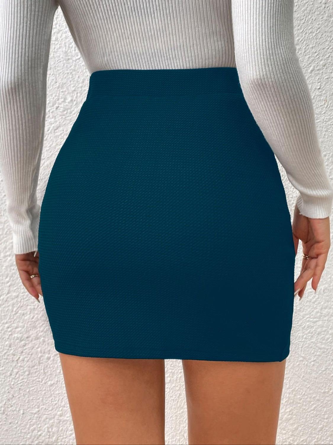 Honey Ruched Elastic Waist Skirt - Clothes For Her Online Store