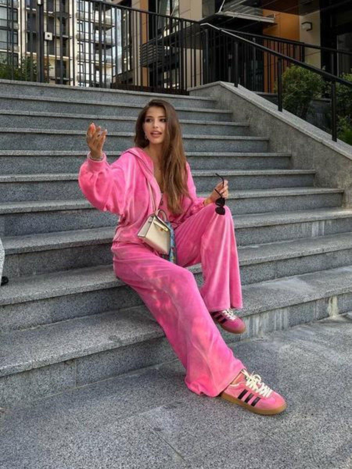 Hooded Jacket and Pants Set - Clothes For Her Online Store
