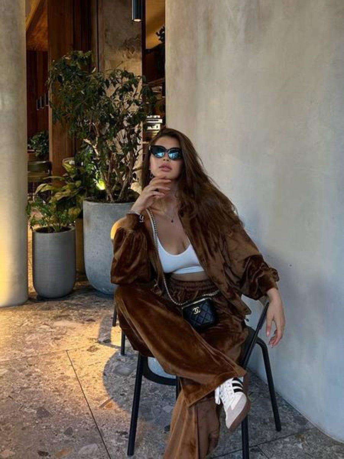 Hooded Jacket and Pants Set - Clothes For Her Online Store