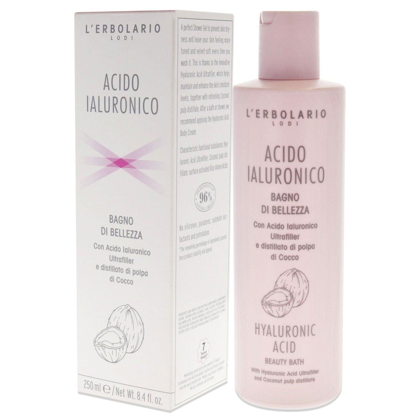 Hyaluronic Acid Beauty Bath by Lerbolario for Unisex - 8.4 oz Shower Gel - Clothes For Her Online Store