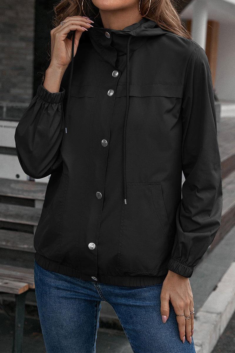 Ivy Lane Button-Down Long Sleeve Sports Jacket - Clothes For Her Online Store