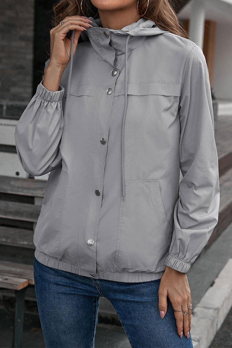 Ivy Lane Button-Down Long Sleeve Sports Jacket - Clothes For Her Online Store
