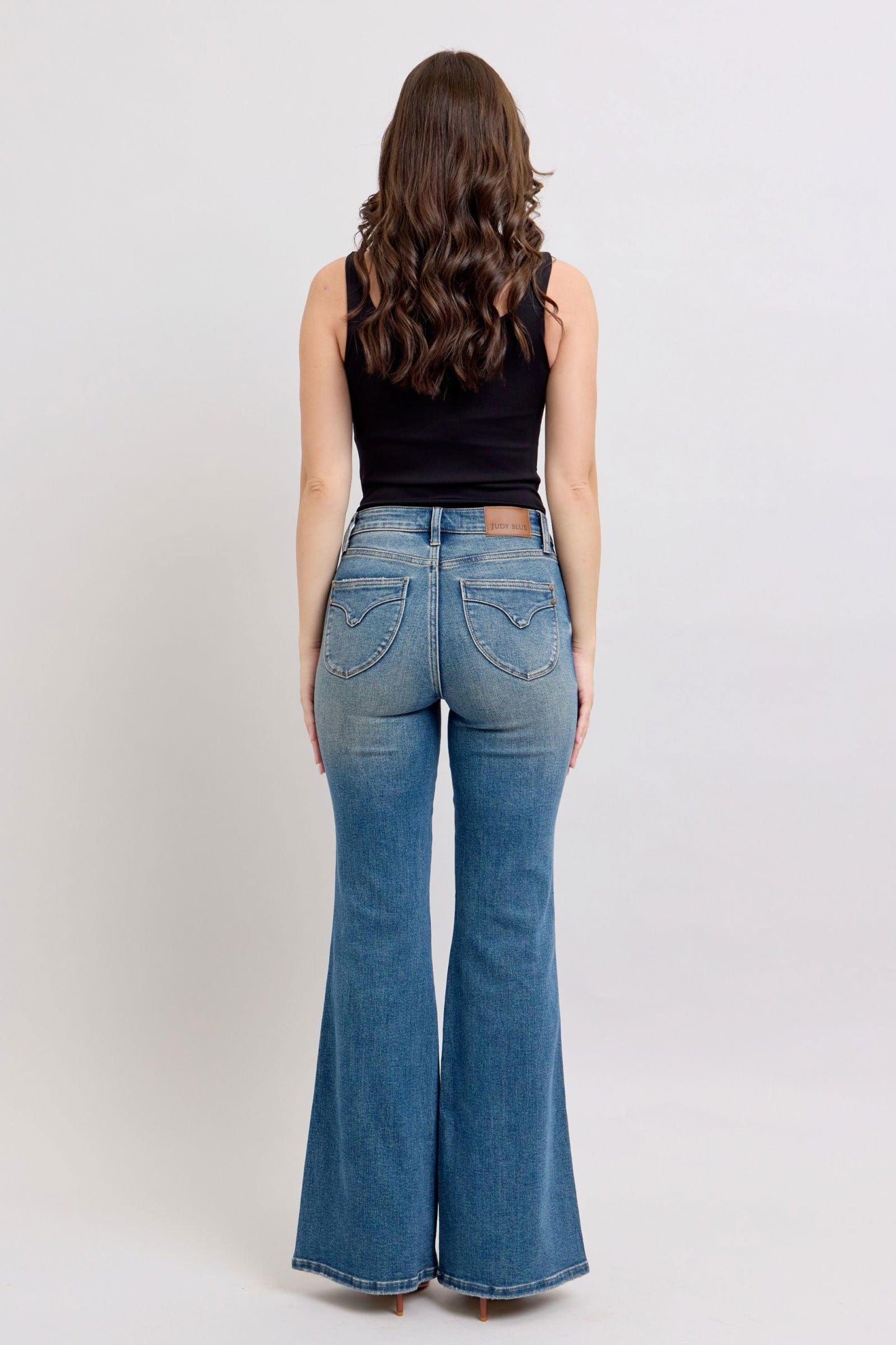 Judy Blue MR Tummy Control Vintage Wash Jeans - Clothes For Her Online Store