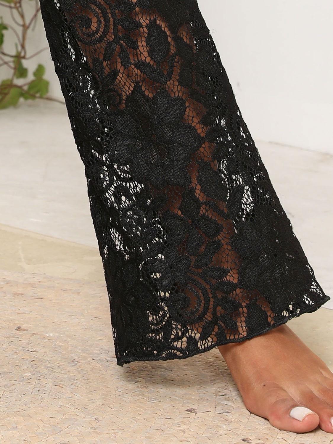 Lace High Waist Swim Pants - Clothes For Her Online Store