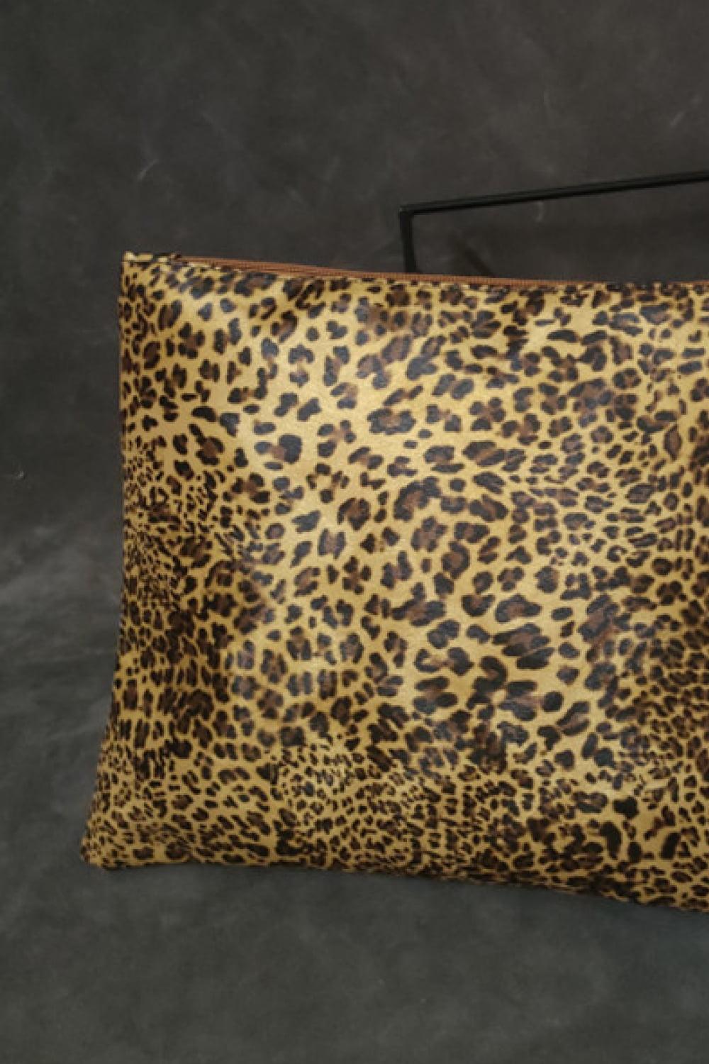 Leopard PU Leather Clutch - Clothes For Her Online Store