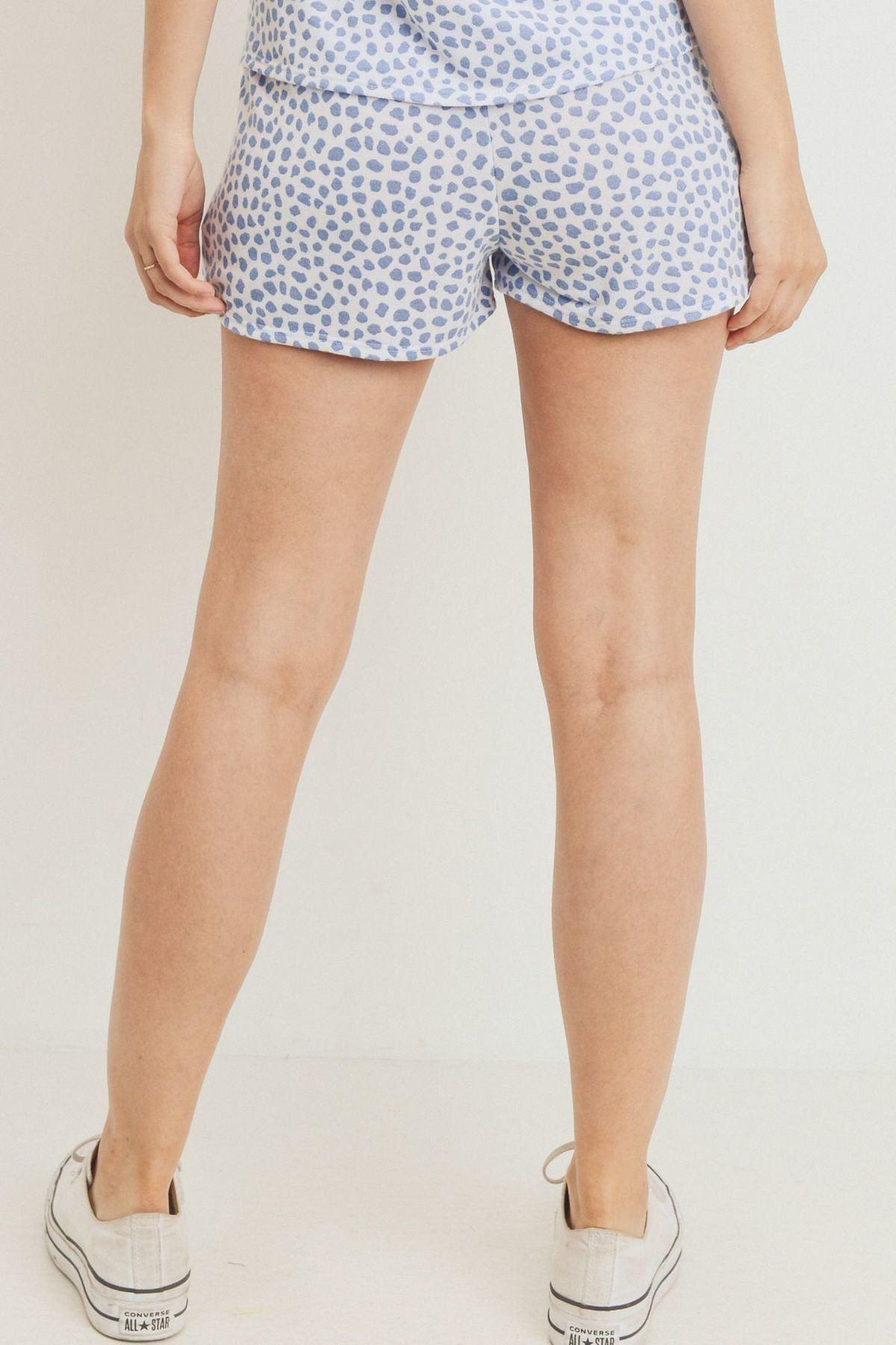 Leopard Printed Terry Short Pants - Clothes For Her Online Store
