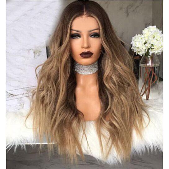 Long Curly Wavy Bob Wig High Density Full Wigs for Women Daily Party Cosplay Hair Replacement Wig - Clothes For Her Online Store