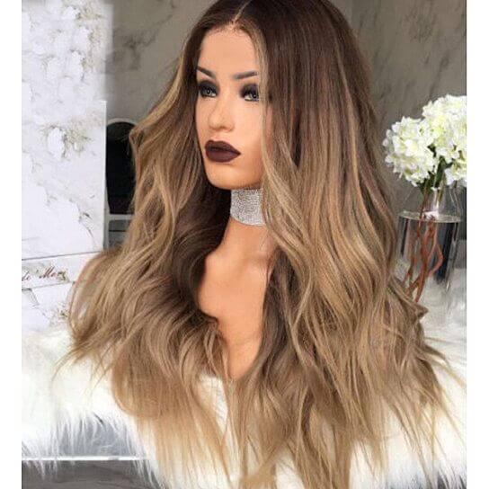 Long Curly Wavy Bob Wig High Density Full Wigs for Women Daily Party Cosplay Hair Replacement Wig - Clothes For Her Online Store