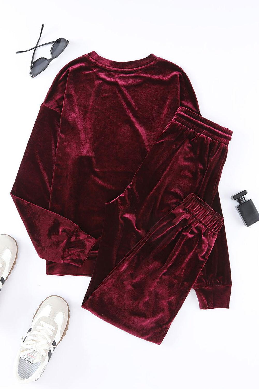 Long Sleeve Top and Pants Lounge Set - Clothes For Her Online Store