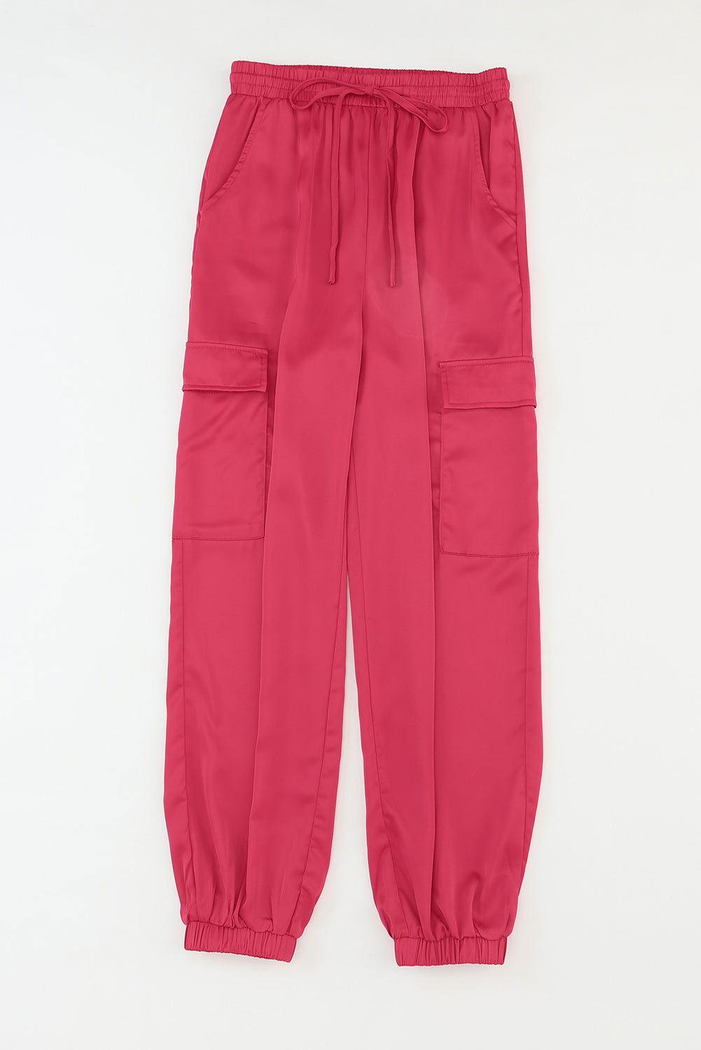 Long Tie Waist Pocketed Pants - Clothes For Her Online Store