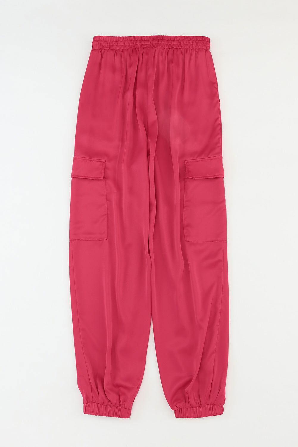 Long Tie Waist Pocketed Pants - Clothes For Her Online Store