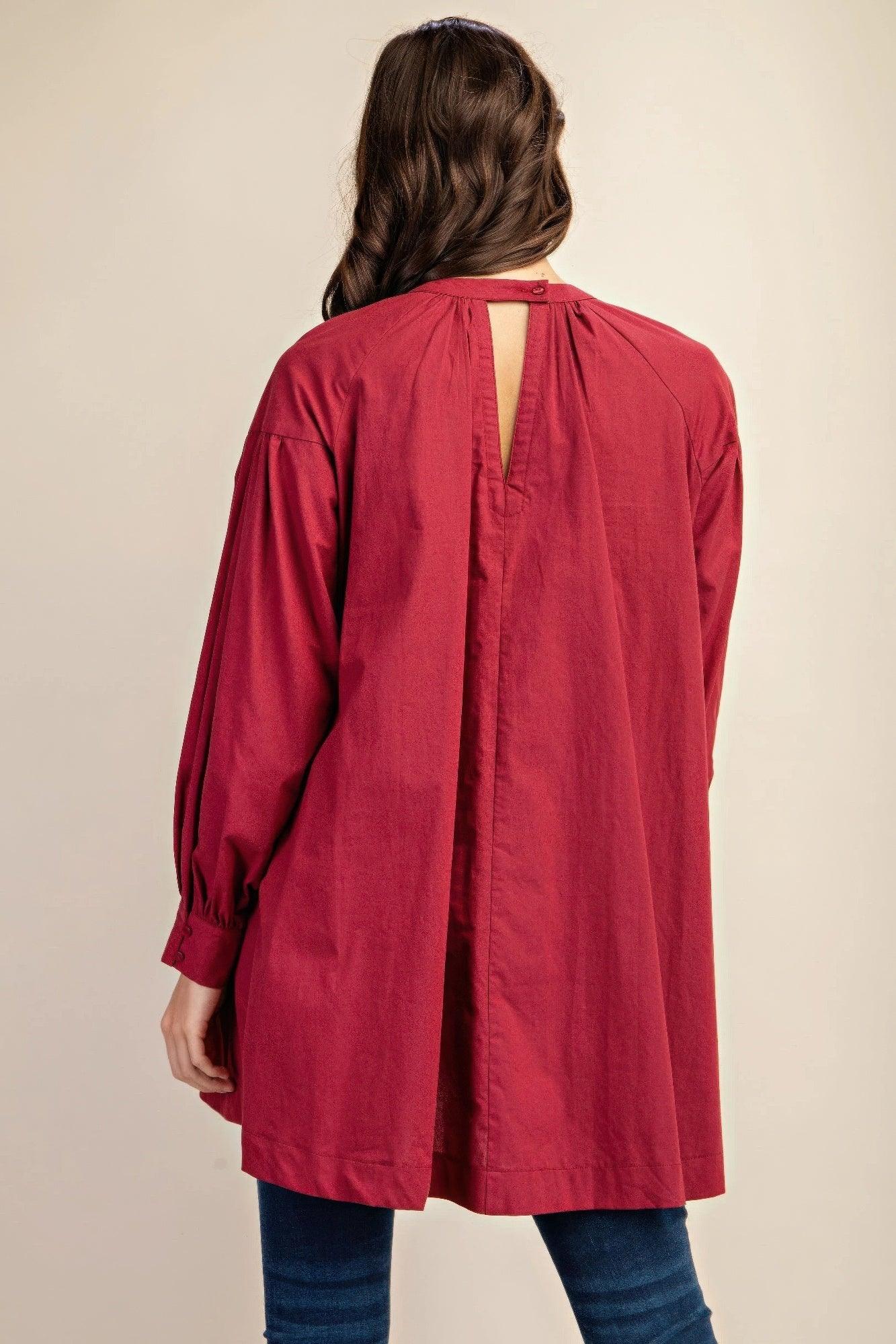 Long sleeve mini dress with lace detail - Clothes For Her Online Store