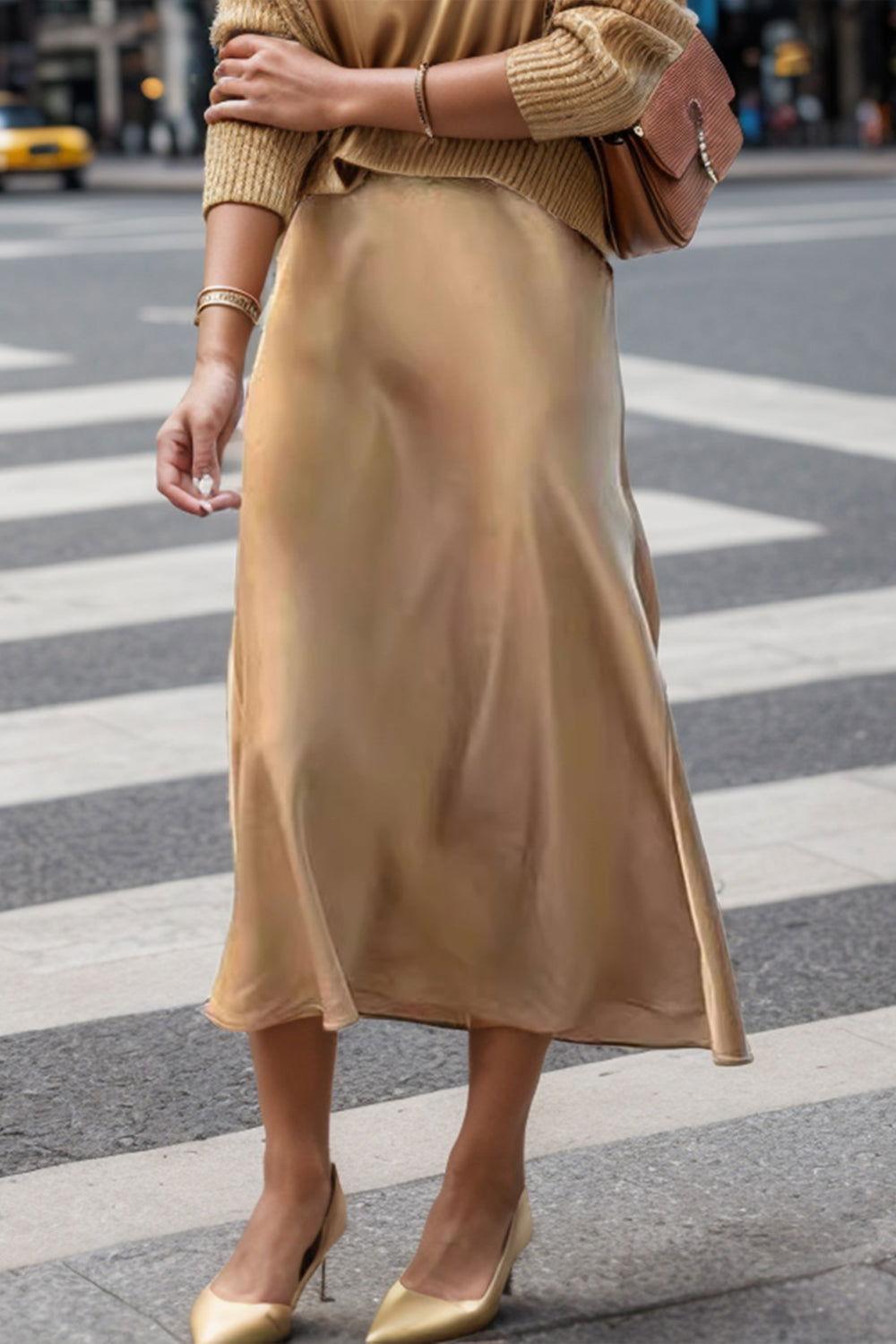 Lovelet High Waist Midi Skirt - Clothes For Her Online Store