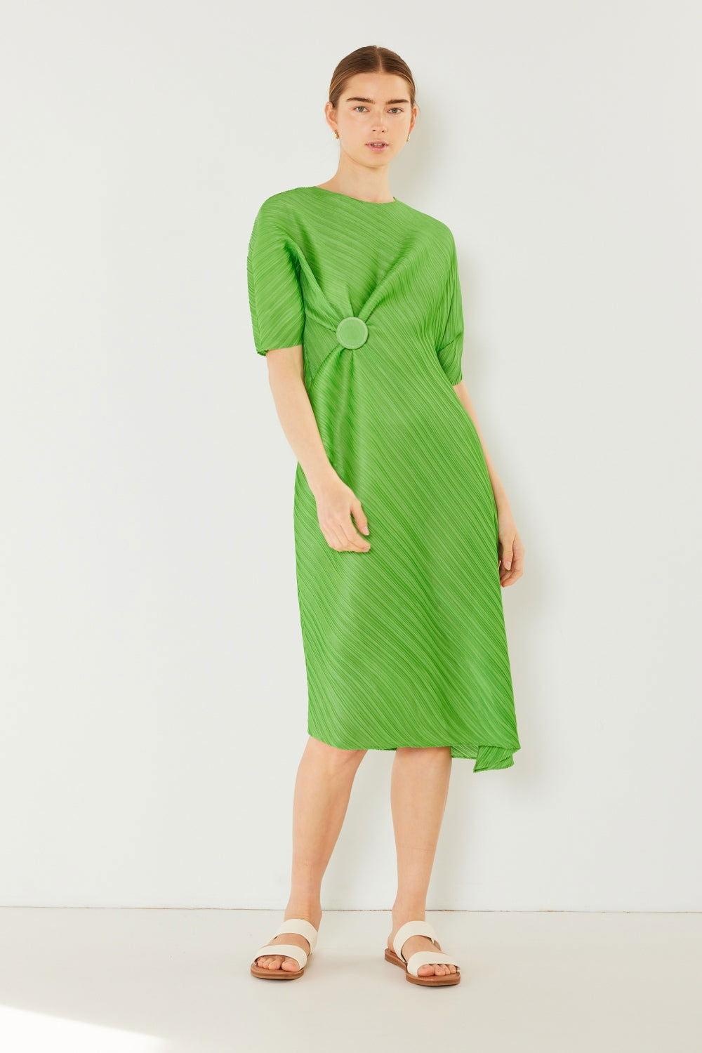 Marina West Swim Pleated Dolman Sleeve Dress - Clothes For Her Online Store
