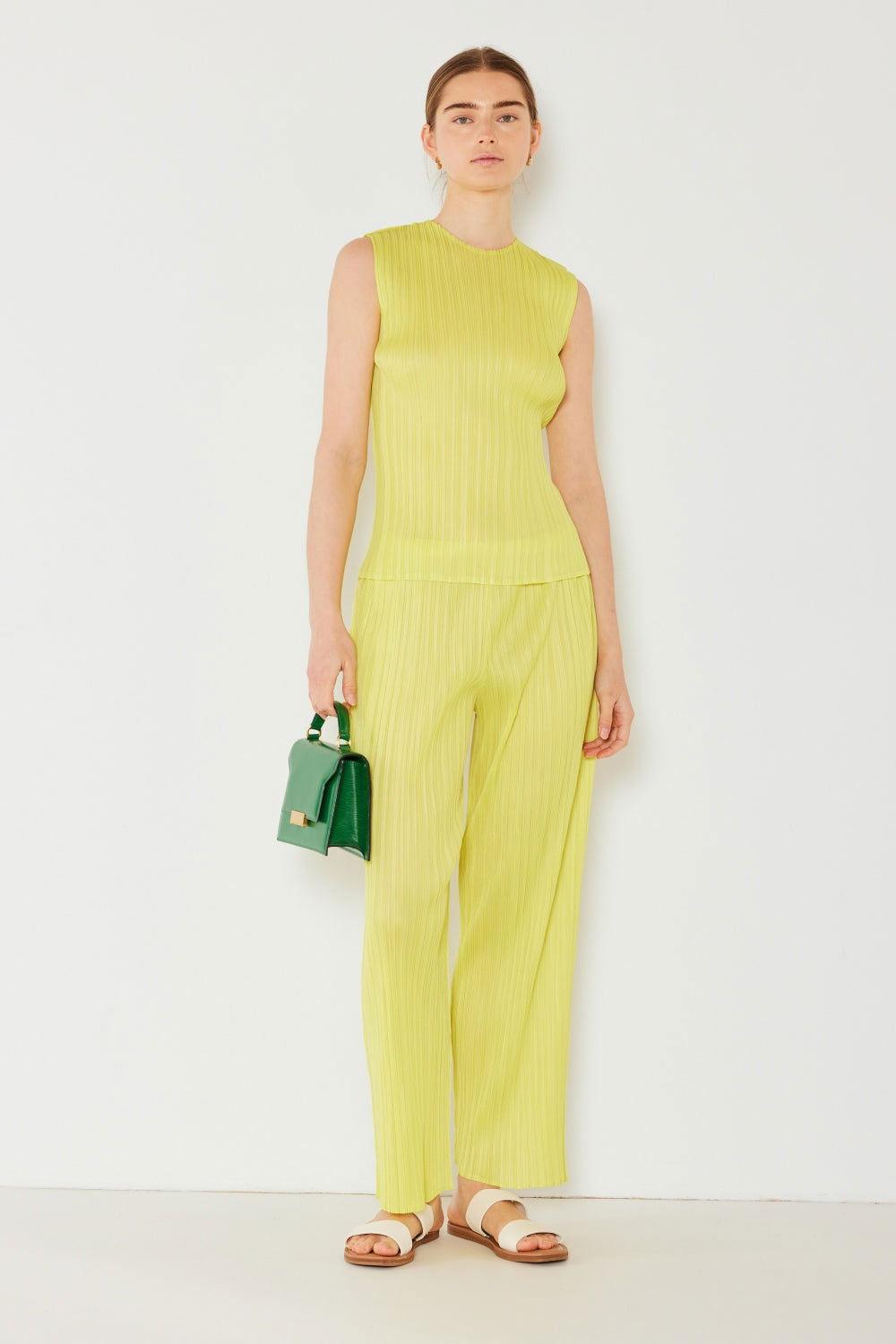 Marina West Swim Pleated Elastic-Waist Straight Pants - Clothes For Her Online Store