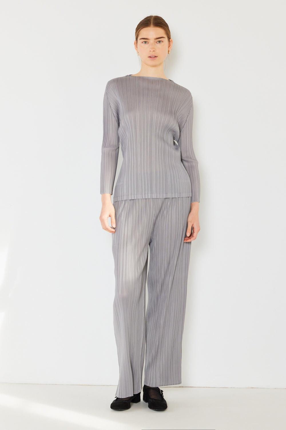 Marina West Swim Pleated Elastic-Waist Straight Pants - Clothes For Her Online Store