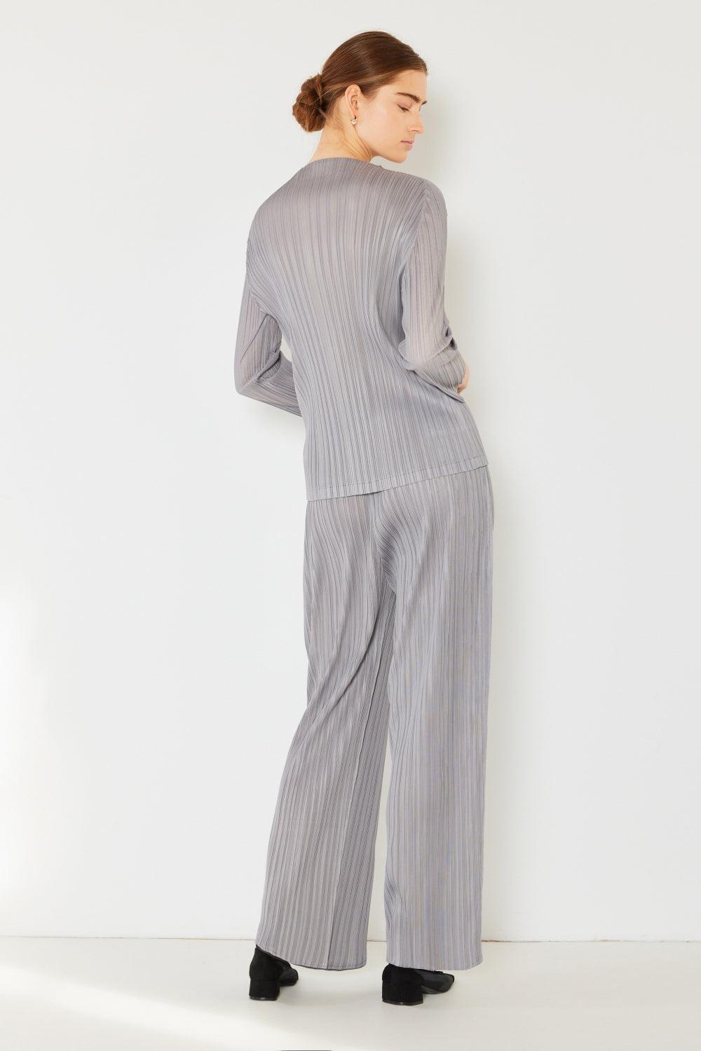 Marina West Swim Pleated Elastic-Waist Straight Pants - Clothes For Her Online Store